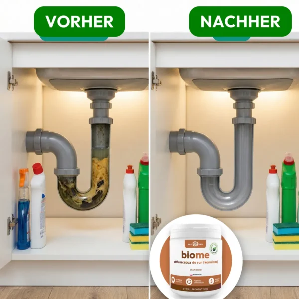 BioMe Drain Easer Biologischer Fettlöser für Rohre und Abflüsse 300 g