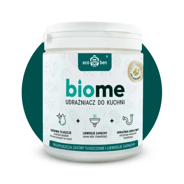 BioMe Biologischer Abflussreiniger für die Küche 500 g für Spüle, Fett und Speisereste