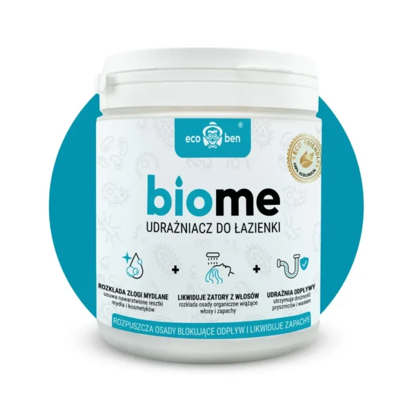 BioMe Biologischer Abflussreiniger fürs Bad 500 g für Dusche, Badewanne und Waschbecken